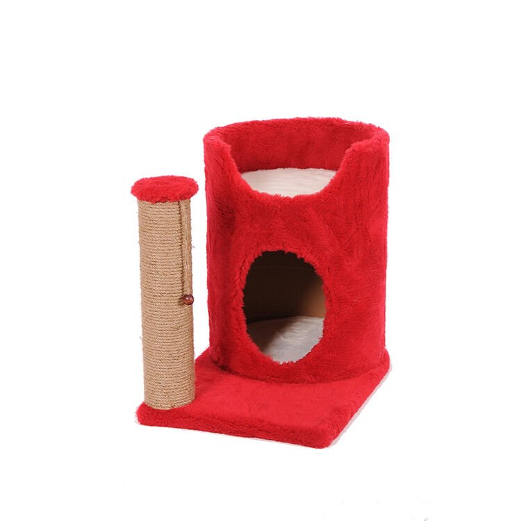 Cathause Kedi Oval Yuva Tırmalama 47 Cm Kırmızı