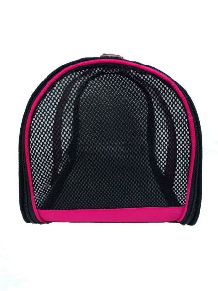Bacco Milano Kedi Köpek Şeffaf Taşıma Çantası Pembe
