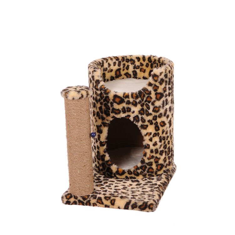 Cathause Kedi Oval Yuva Tırmalama 47 Cm Leopar