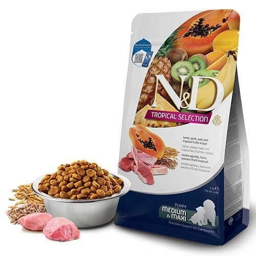 N&D Dog tropıcal Selectıon Lamb Puppy Med/Max 10 kg