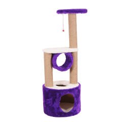 Cathause Oval Yuvalı Katlı Tırmalama 112 Cm Mor