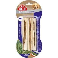 8 in 1 Delight Sticks Köpek Çiğneme Biftekli Burgu Çubuk 75 gr