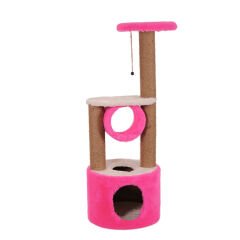 Cathause Oval Yuvalı Katlı Tırmalama 112 Cm Pembe