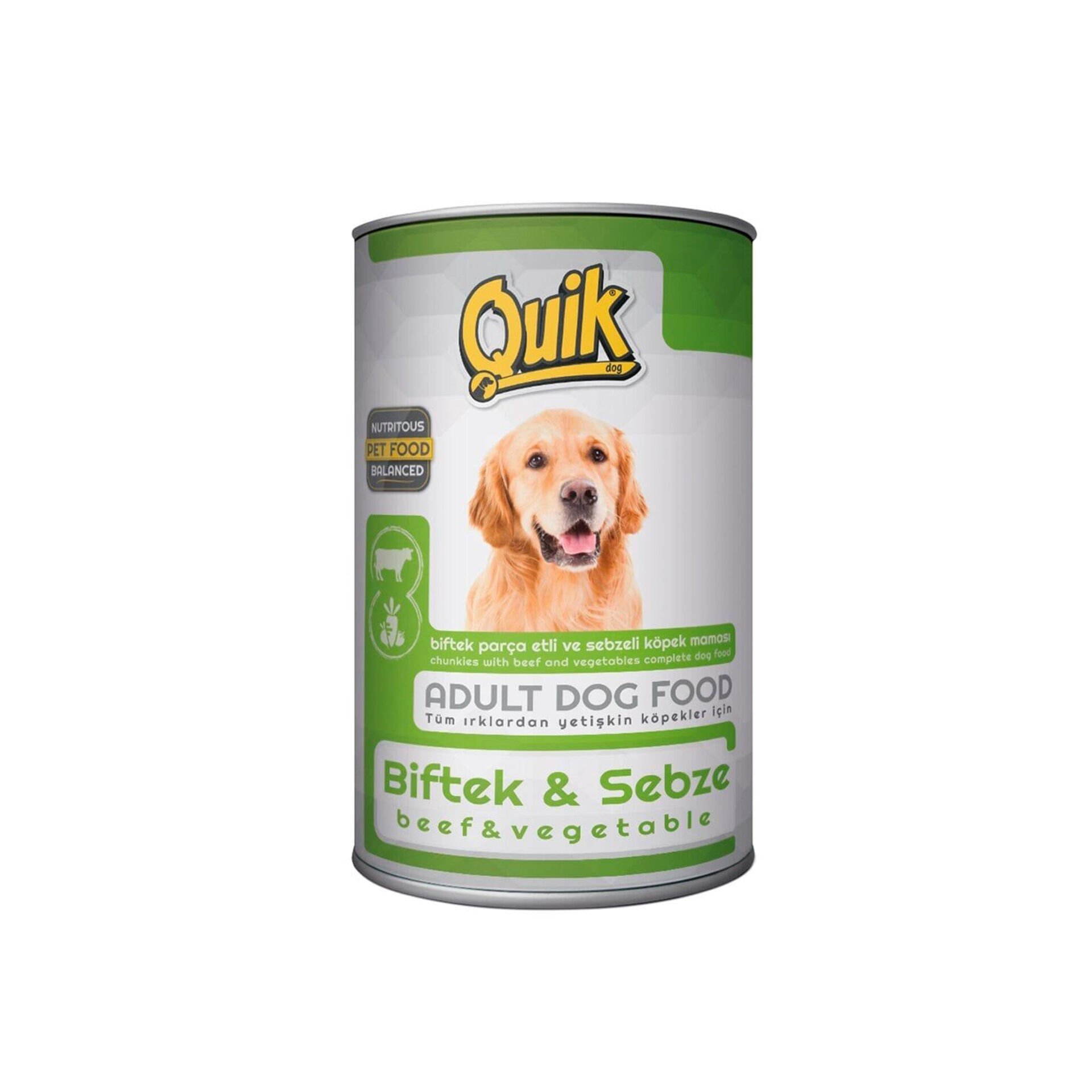 Quik Biftek ve Sebzeli Köpek Konservesi 415 gr