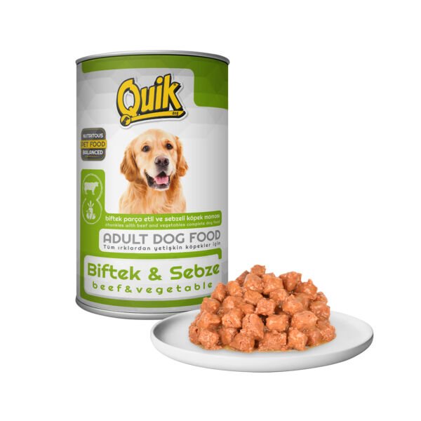 Quik Biftek ve Sebzeli Köpek Konservesi 415 gr