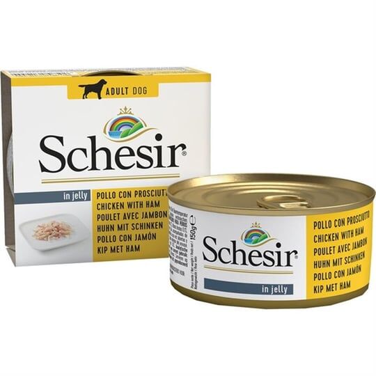 Schesir Dog Jelly Domuz ve Tavuk Fileto 150 Gr