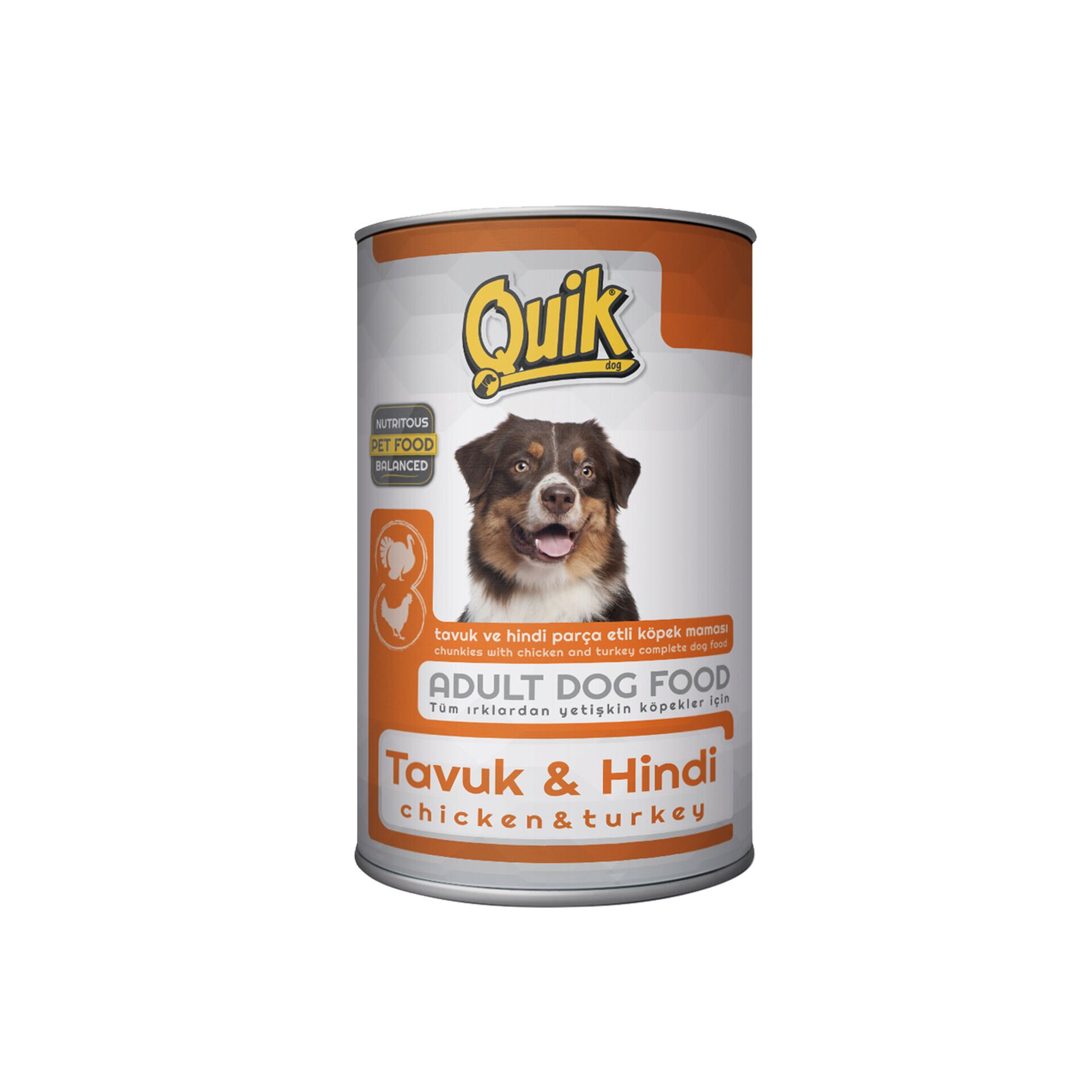 Quik Tavuk-Hindi köpek Konservesi 415 gr