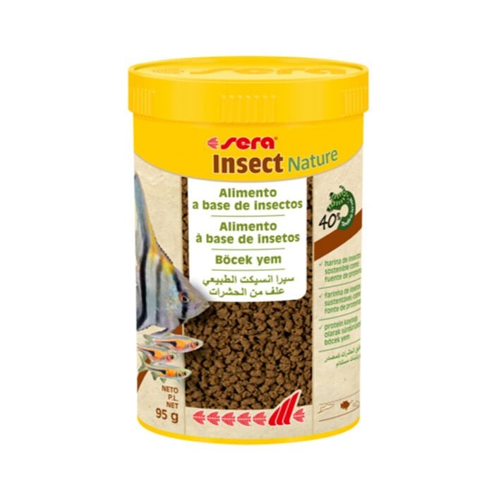 Sera Insect Nature Tropikal Balıklar İçin Böcek Yem 1,5 Mm 250 Ml 95 Gr