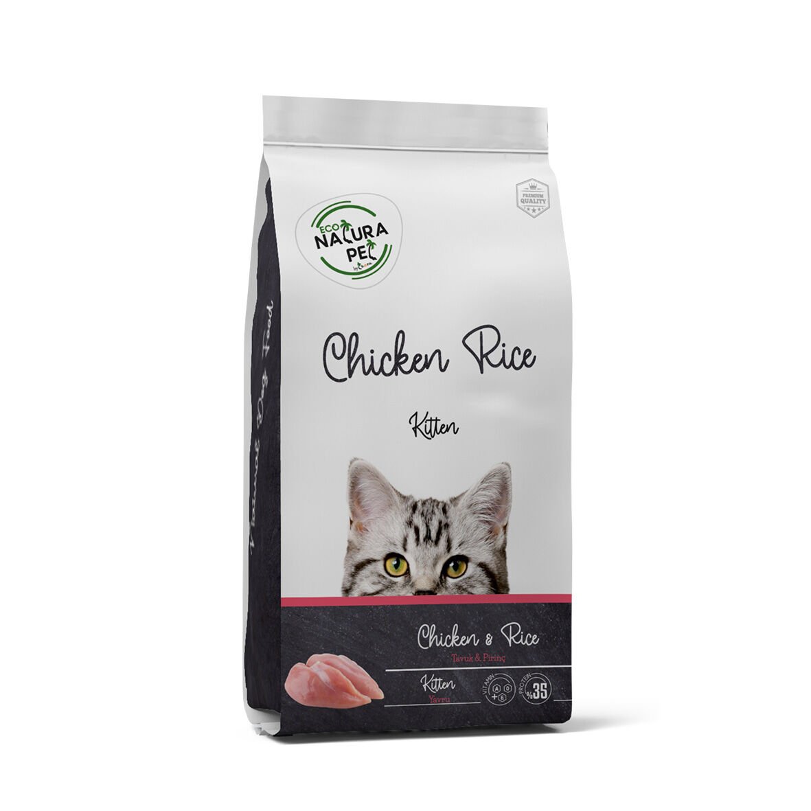 Eco Natura Pet Tavuk & Pirinçli Yavru Kedi Maması 1,5Kg