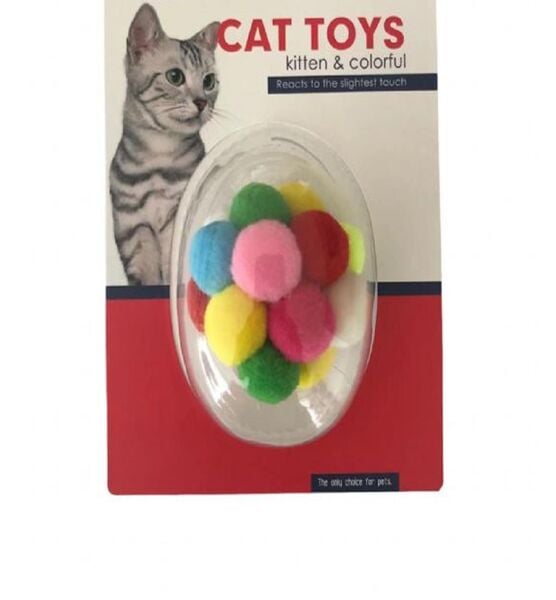 Nunbell Kedı Oyuncagı Gokkusagı Top