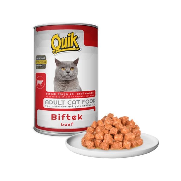 Quik  Biftekli kedi  Konservesi 415 gr