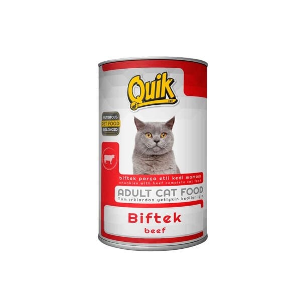 Quik  Biftekli kedi  Konservesi 415 gr
