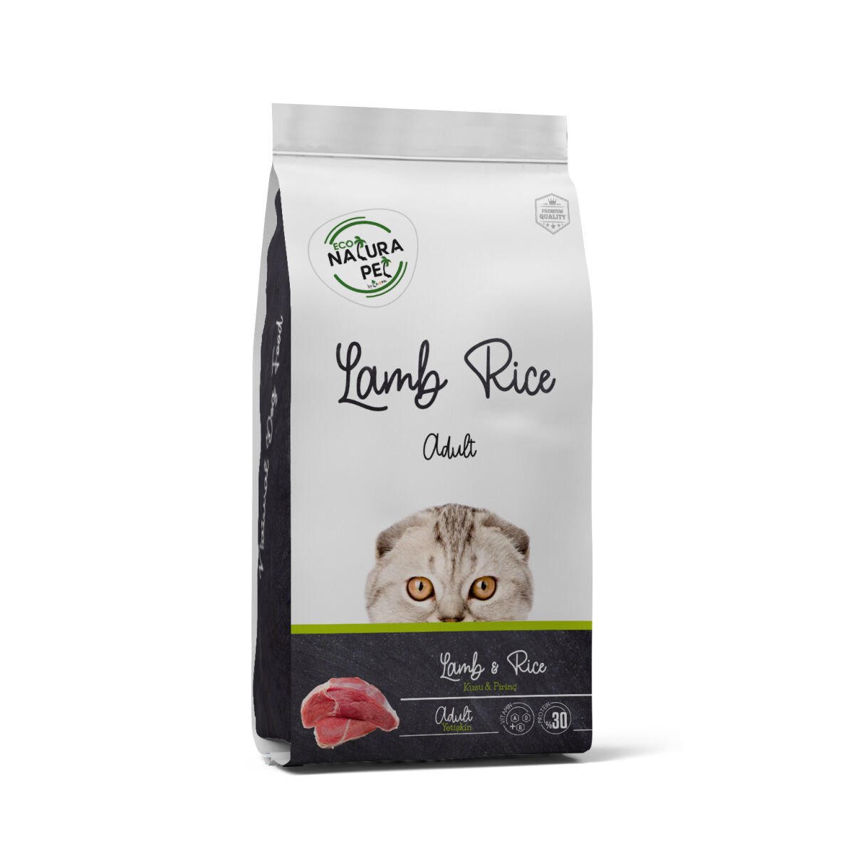 Eco Natura Pet Kuzu Etli & Pirinçli Yetişkin Kedi Maması 1,5Kg