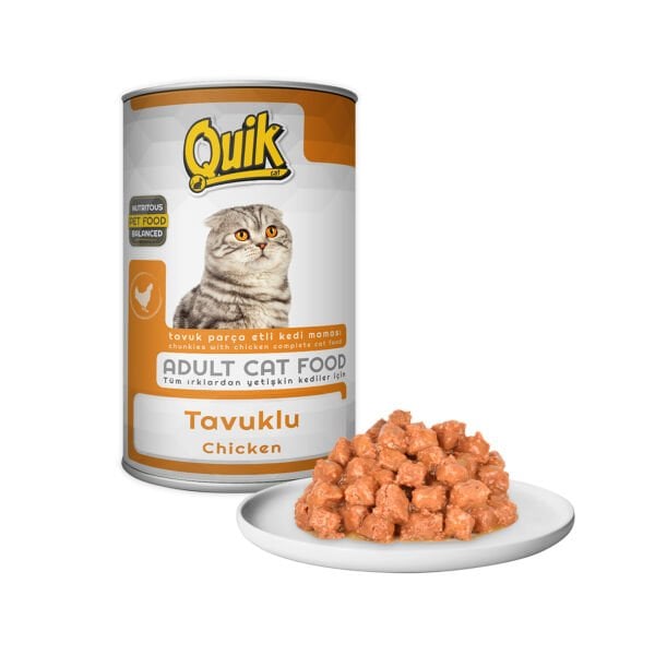 Quik Tavuklu Kedi  Konservesi 415 gr