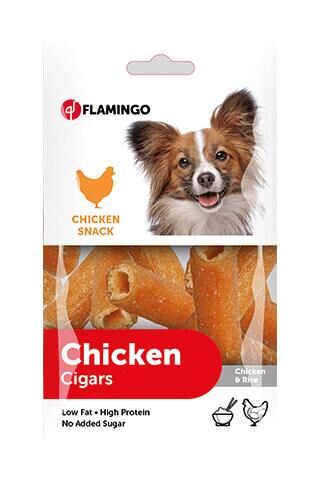 Flamingo Chick n Cigars Tavuk ve Pirinçli Rulo Köpek Ödülü 85 gr