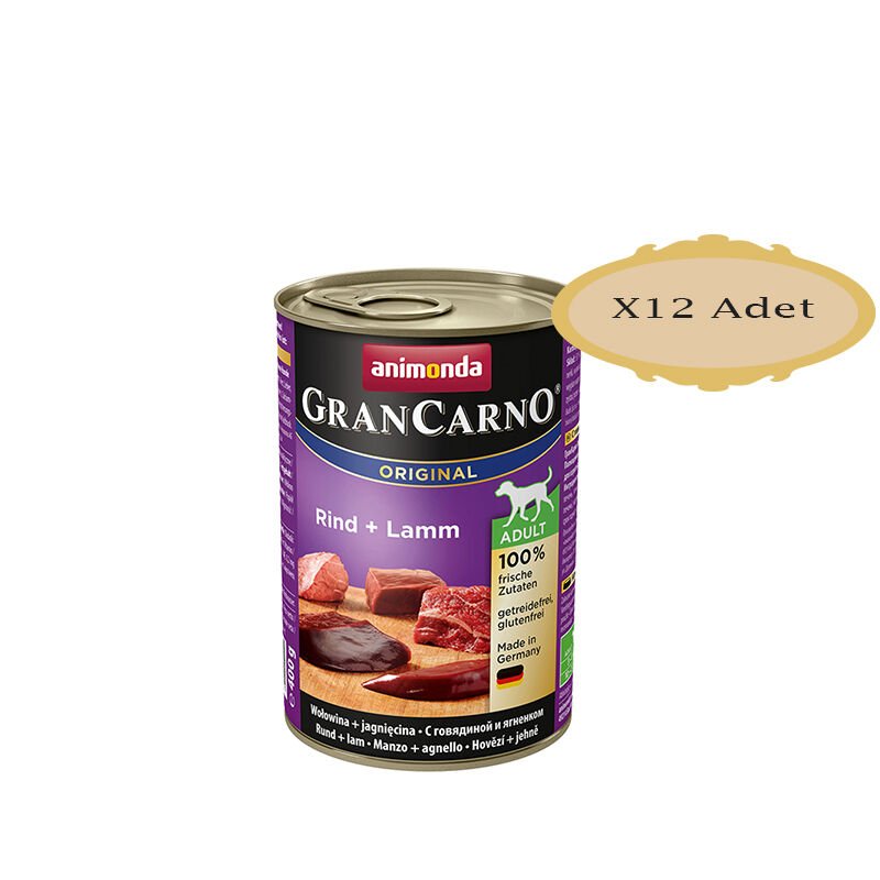 Animonda Carno Kuzu&Biftek Köpek Konserve 400 Gr X 12 Adet