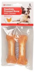 Flamingo Tavuk Eti Kaplı Kemik Köpek Ödülü 2 li 10 cm