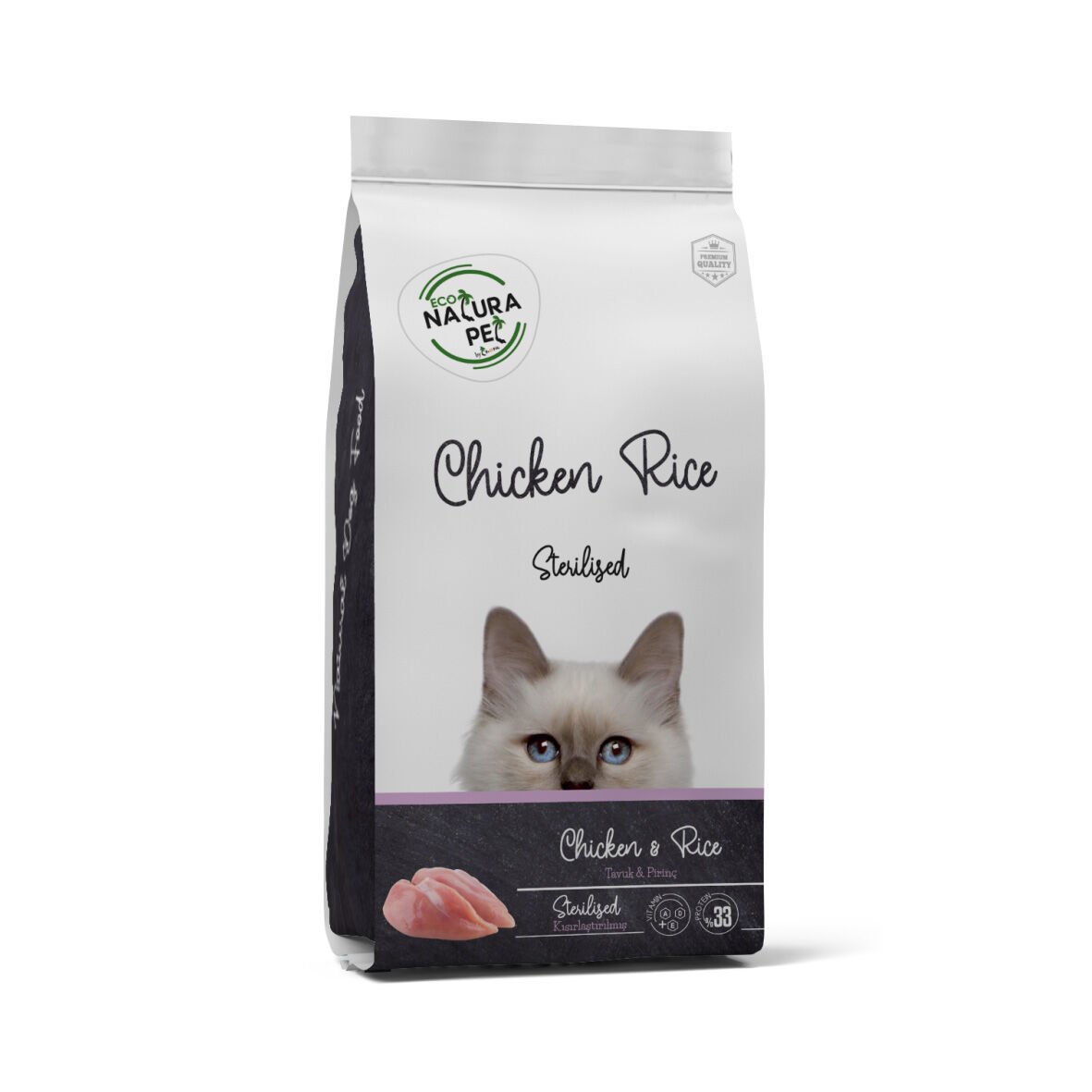 Eco Natura Pet Tavuk & Pirinçli Kısırlaştırılmış Kedi Maması 1,5Kg