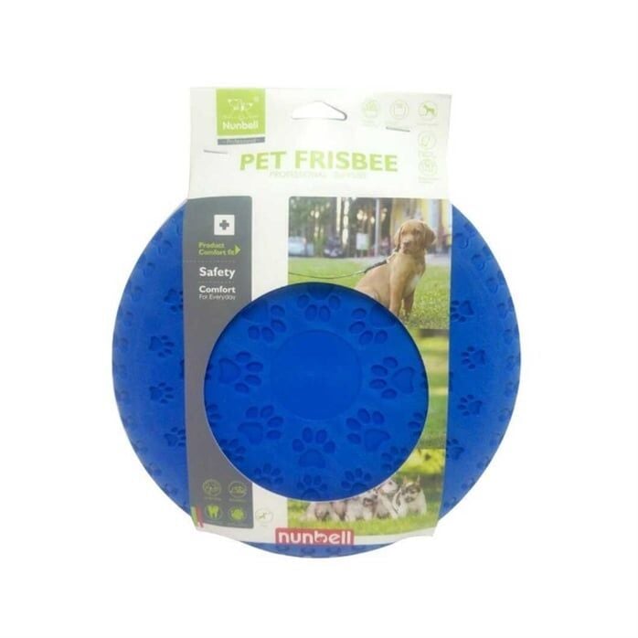 Nunbell Pati Desenli Kauçuk Frizbi Köpek Oyuncağı 23 cm