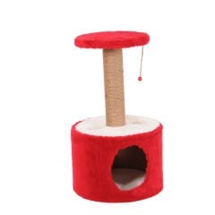 Cathause Silindir Yuvalı Tırmalama 72 Cm Kırmızı