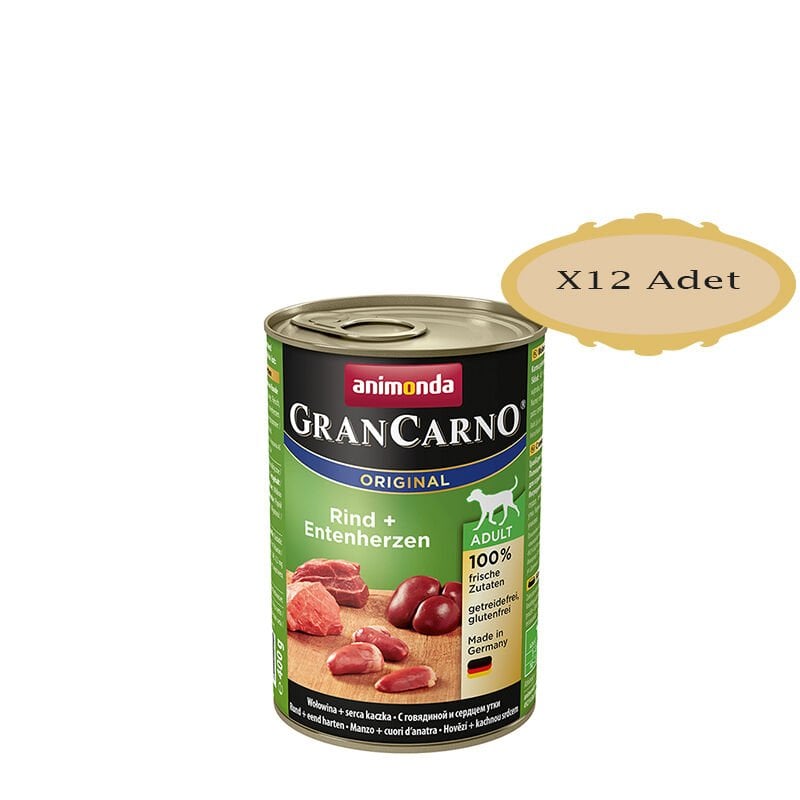 Animonda Gran Carno Hindi&Ördek Köpek Konserve 400 Gr X 12 Adet