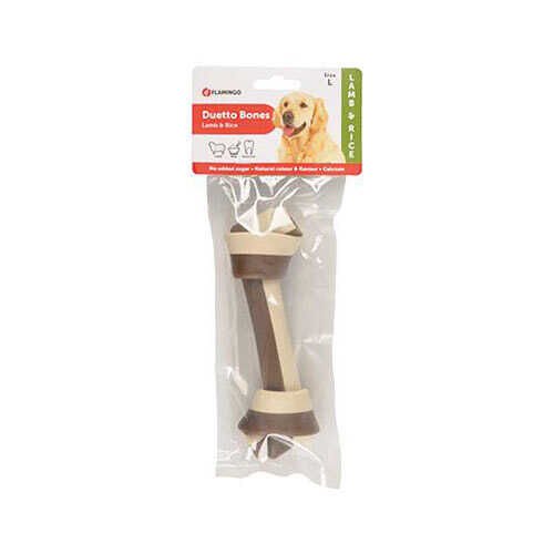 Flamingo Duetto Kuzu ve Pirinçli Köpek Ödül Kemik Medium 3 lü