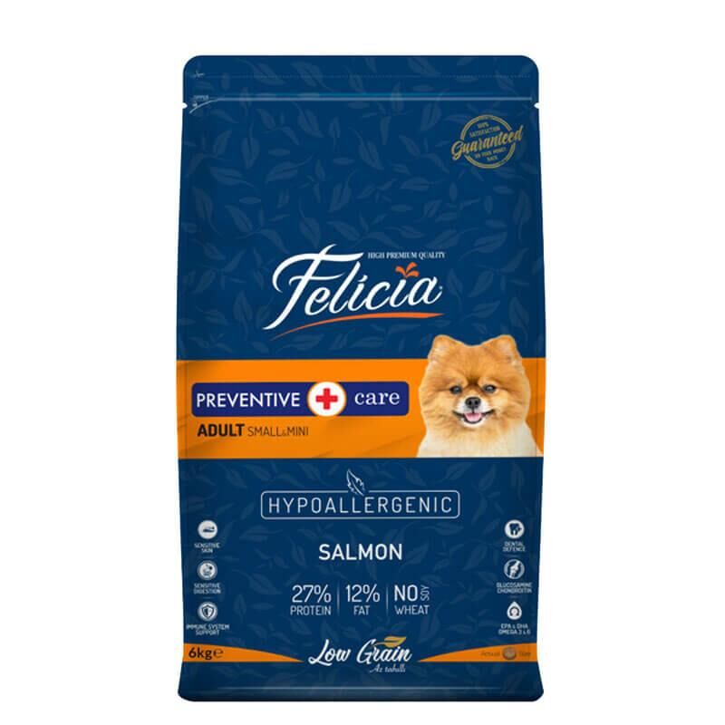 Felicia Somonlu Az Tahıllı S/M Yetişkin Köpek Maması hypoallergenic 6 kg