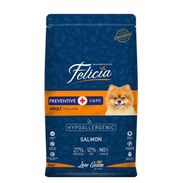 Felicia Somonlu Az Tahıllı S/M Yetişkin Köpek Maması hypoallergenic 6 kg