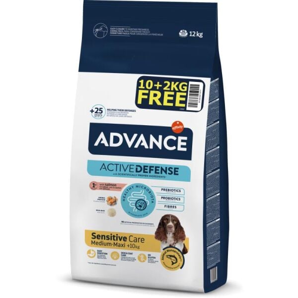 Advance Dog Sensıtıve Salmon&Rıce 10+2 Bonus Paket
