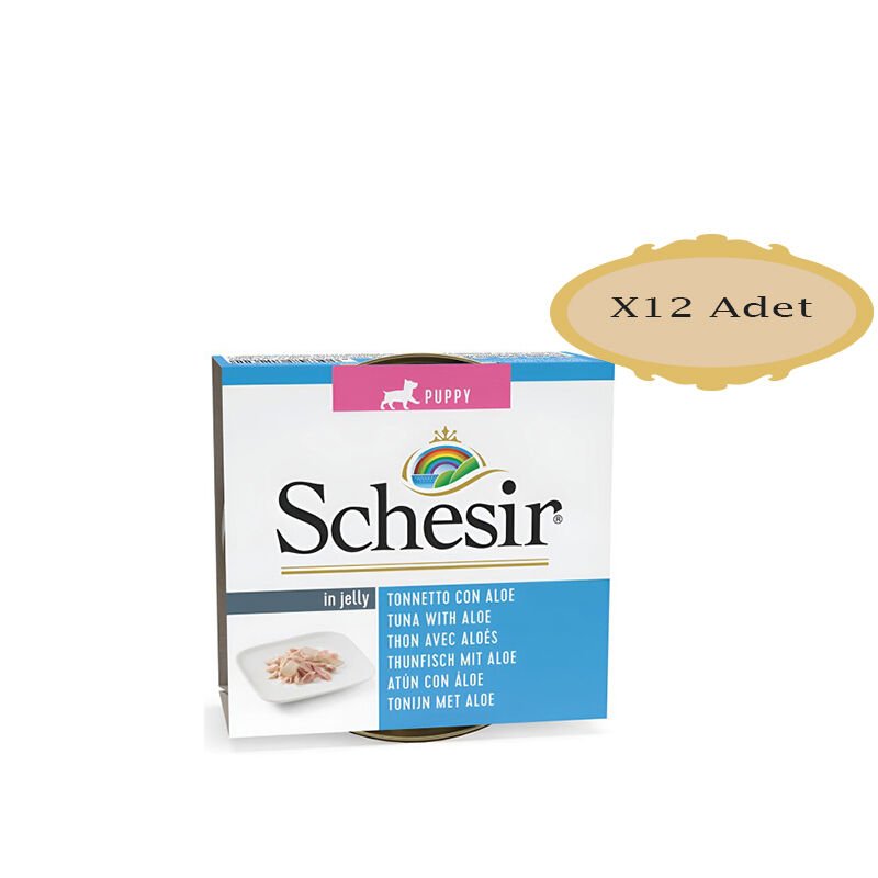 Schesir Jel Ton&Aloevera Köpek Konserve 150 Gr X 12  Adet
