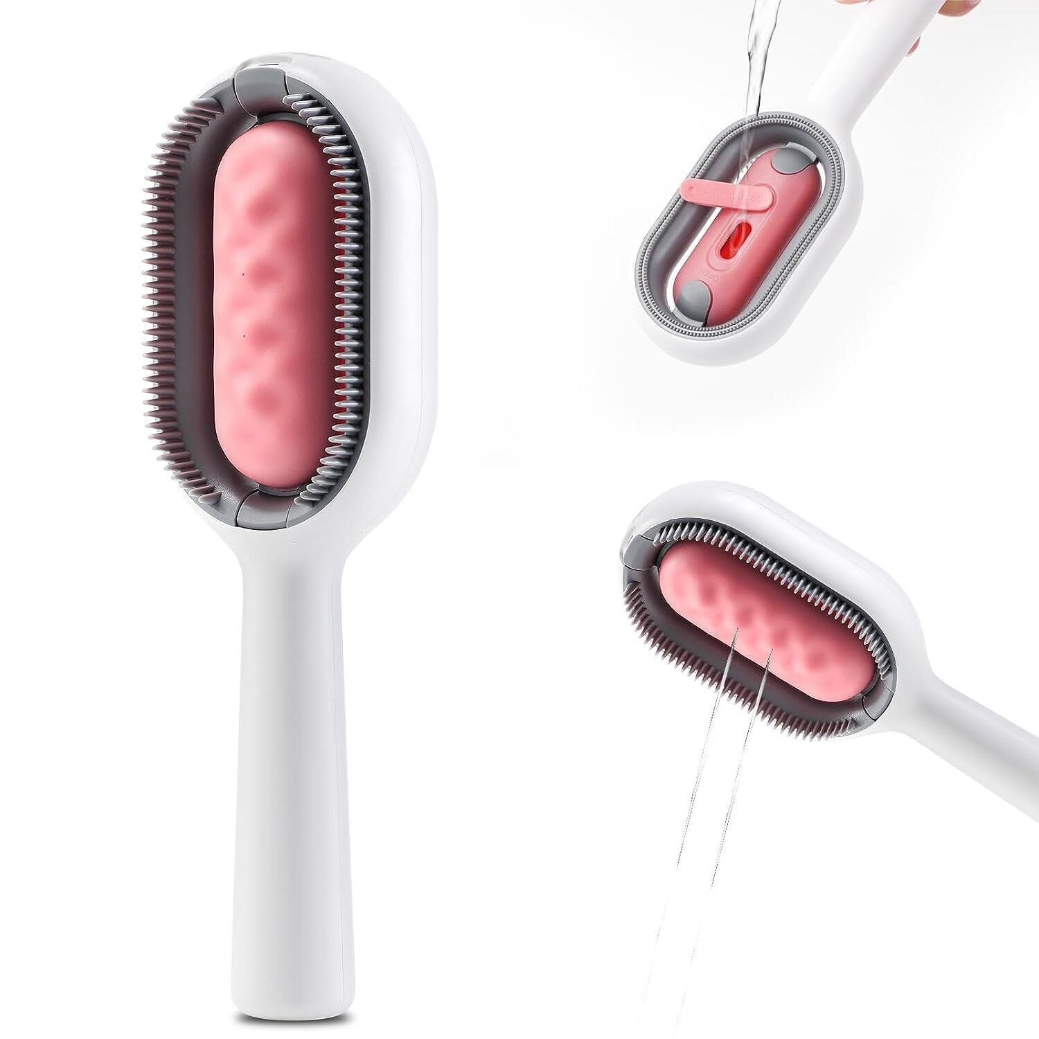 Zampa Su Hazneli Kedi Köpek Tarağı, Pembe