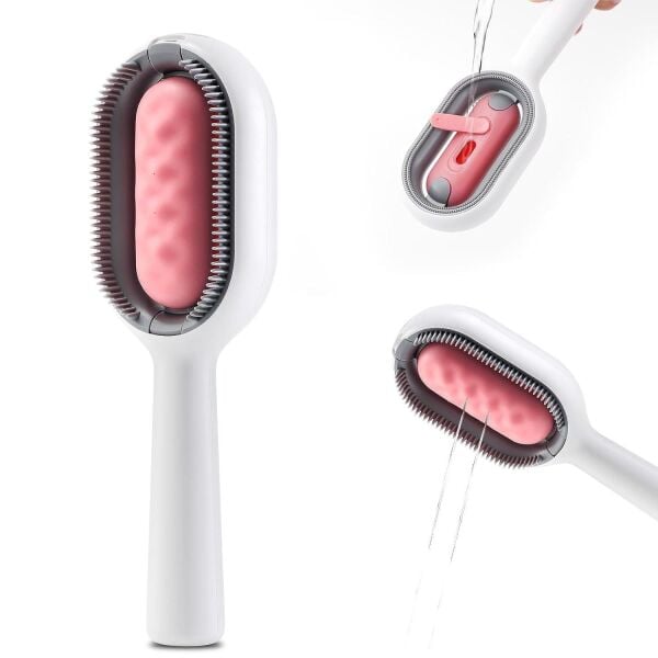 Zampa Su Hazneli Kedi Köpek Tarağı, Pembe