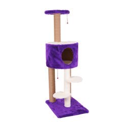 Cathause Üst Oval Merdivenli Tırmalama 128 Cm Mor