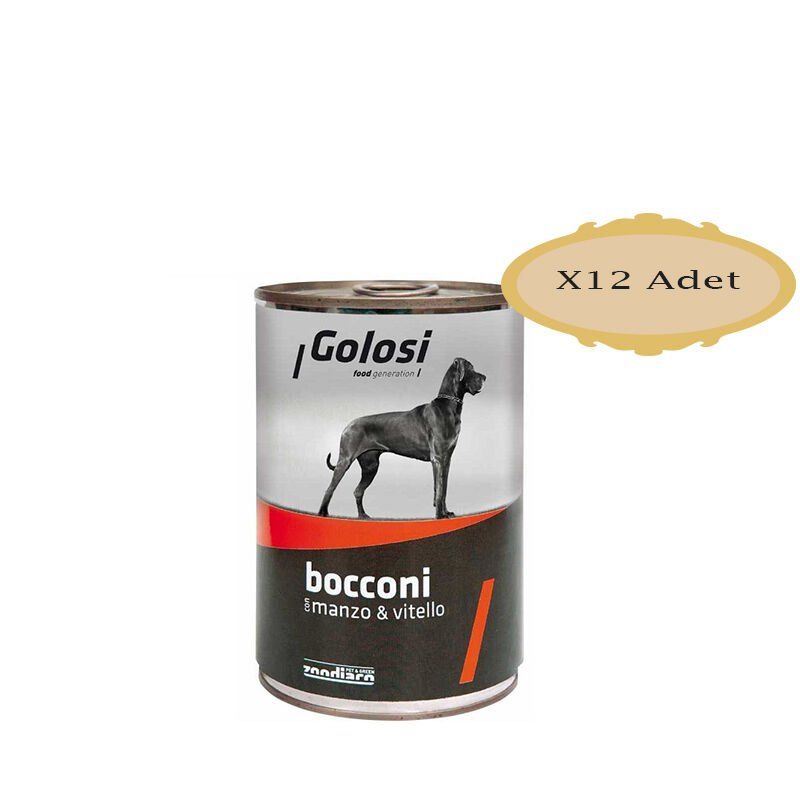 Golosi Sığır&Dana Etli Köpek Konserve 400Gr  X 12 Adet