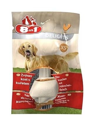 8in1 Delights Bones Düğümlü Tavuklu Yetişkin Köpek Çiğneme Kemiği 12 Gr
