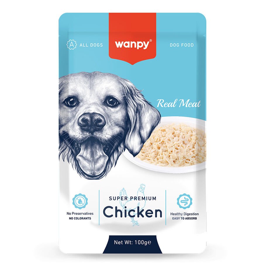 Wanpy Pouch Tavuklu Yaş Köpek Maması 100 G