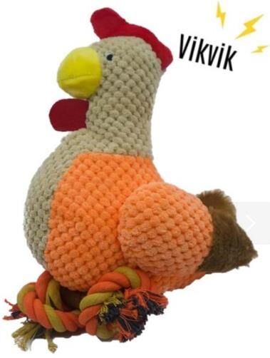 Wow Köpek Oyuncağı Kumaş Tavuk Gıcırtılı