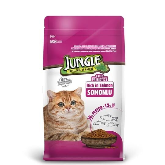 jungle kısır somonlu kedi maması 1,5 kg