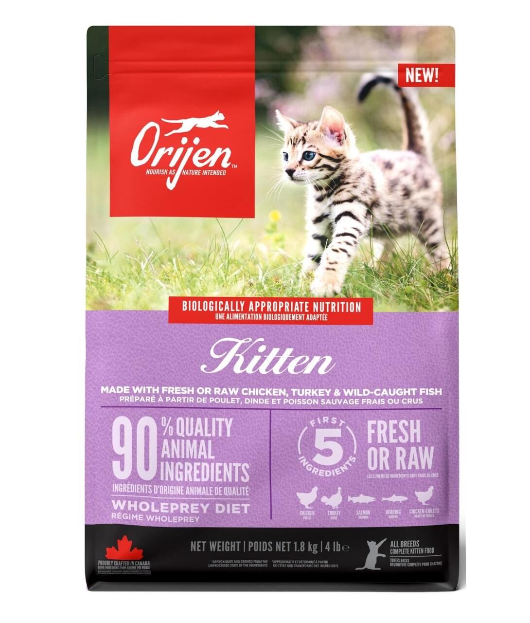Orijen Kitten Tahılsız Yavru Kedi Maması 1,8kg