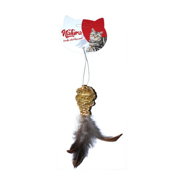 Natura Tüylü Kozalak Kedi Oyuncak 12 cm