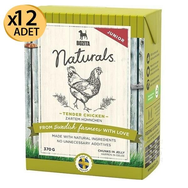 Bozita Naturals Tavuklu Puppy Konservesi 370 Gr X 12 Adet
