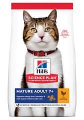 Hills Mature Adult 7+ Tavuklu Yaşlı Kedi Maması 3 Kg