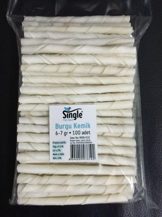 Single Kemik Burgu Cubuk 6 Gr 100 Lü