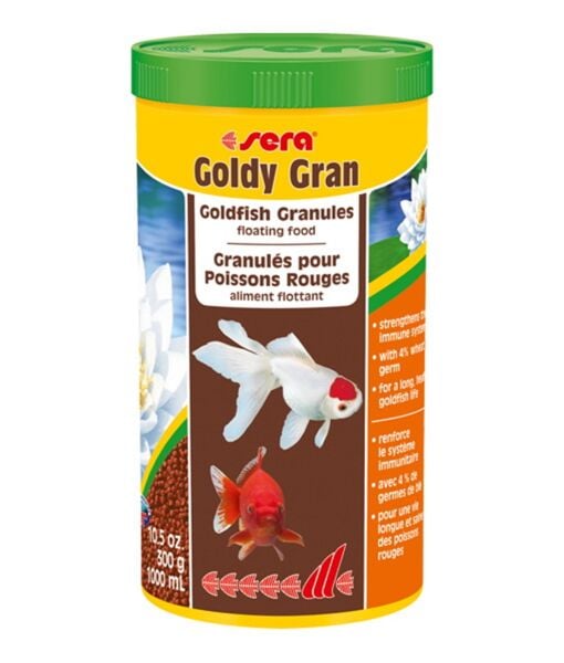 Sera Goldy Gran Japon ve Soğuksu Balıkları için Granür Yem 1000 ml