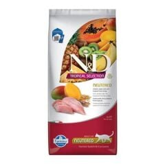 N&D Cat Tavuklu ve Tropikal Meyveli Kısırlaştırılmış Kedi Maması 10Kg