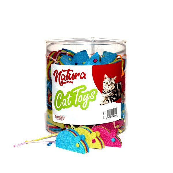 Keçe Fare İpli Kedi Oyuncak Ptc-070