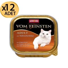 Animonda Tavuk Ve Ciğerli Kedi Konservesi 100 Gr  X 12 Adet