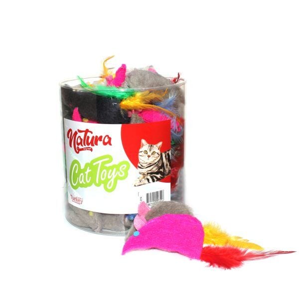 Kumaş Fare Tüylü Kedi Oyuncak Ptc-074
