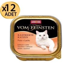 Animonda Sterilised Hindi ve Somonlu Konserve 150 Gr X 12 Adet