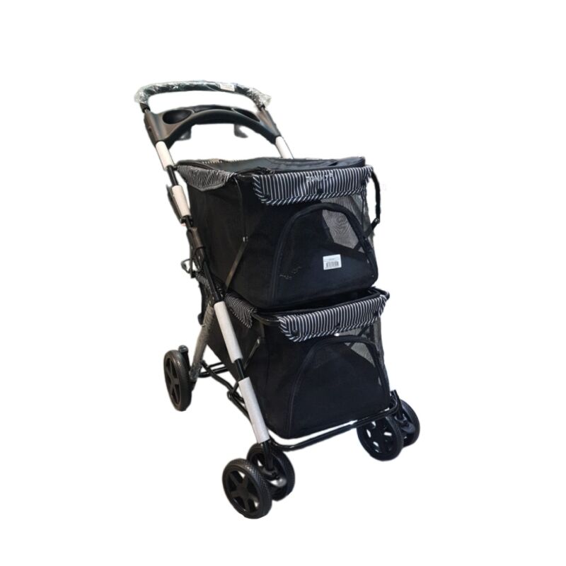 Tommy İki Katlı Kedi Köpek Puseti Siyah Max 10+10 Kg  (85x51x100cm)